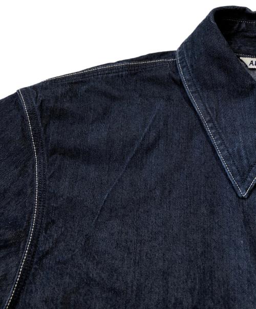 AURALEE（オーラリー）AURALEE (オーラリー) HARD TWIST LIGHT DENIM SHIRTS BLOUSON インディゴ サイズ:3の古着・服飾アイテム