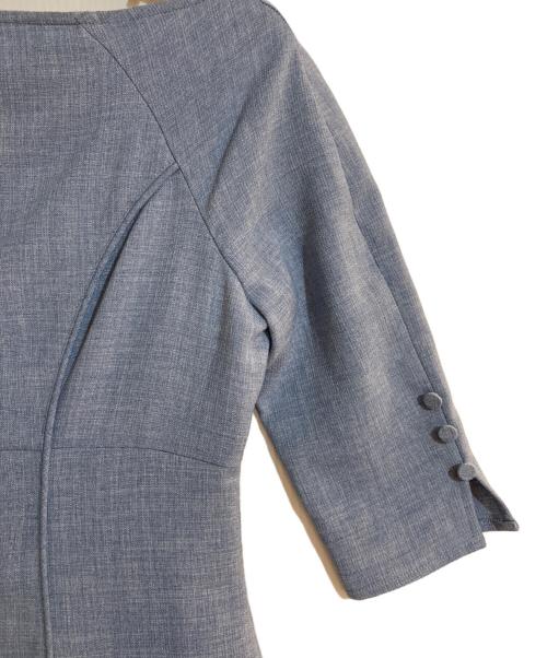 HER LIP TO（ハーリップトゥ）HER LIP TO (ハーリップトゥ) Martinique Tweed Dress ブルー サイズ:Sの古着・服飾アイテム