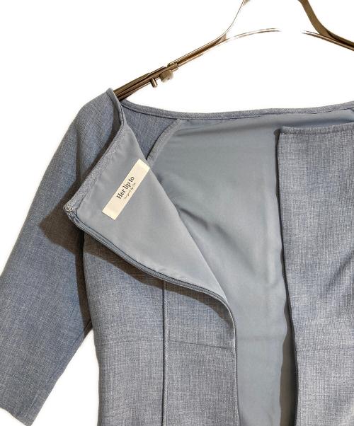 HER LIP TO（ハーリップトゥ）HER LIP TO (ハーリップトゥ) Martinique Tweed Dress ブルー サイズ:Sの古着・服飾アイテム