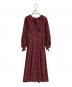 HER LIP TO（ハーリップトゥ）の古着「Lyon Polka-Dot Long Dress/レーヨンポルカドットロングドレス」｜レッド