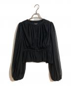 HER LIP TOハーリップトゥ）の古着「Prospect Chiffon Blouse」｜ブラック