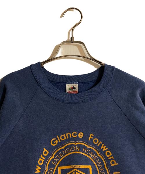 FRUIT OF THE LOOM（フルーツオブザルーム）FRUIT OF THE LOOM (フルーツオブザルーム) ラグランスウェット ブルー サイズ:XLの古着・服飾アイテム