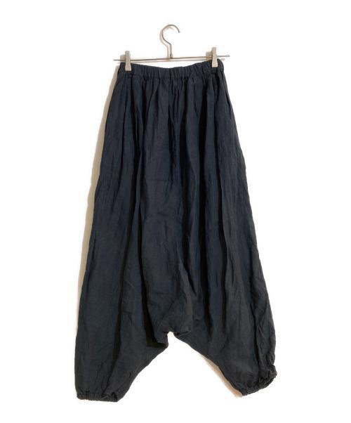 bluein green（ブルーイングリーン）bluein green (ブルーイングリーン) リネンサルエルパンツ ネイビー サイズ:不明の古着・服飾アイテム