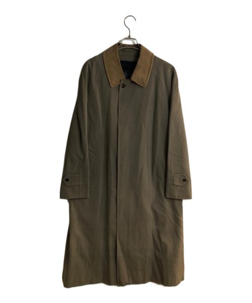Burberry's（バーバリーズ）Burberry's (バーバリーズ) STORM SYSTEM レザー切替ステンカラーコート ベージュ サイズ:不明の古着・服飾アイテム