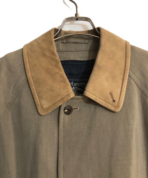 Burberry's（バーバリーズ）Burberry's (バーバリーズ) STORM SYSTEM レザー切替ステンカラーコート ベージュ サイズ:不明の古着・服飾アイテム