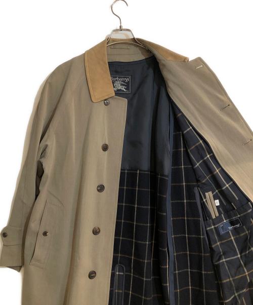 Burberry's（バーバリーズ）Burberry's (バーバリーズ) STORM SYSTEM レザー切替ステンカラーコート ベージュ サイズ:不明の古着・服飾アイテム