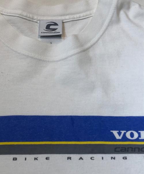 cannondale（キャノンデール）cannondale (キャノンデール) VOLVO (ボルボ) 企業プリントTシャツ ホワイト サイズ:Lの古着・服飾アイテム