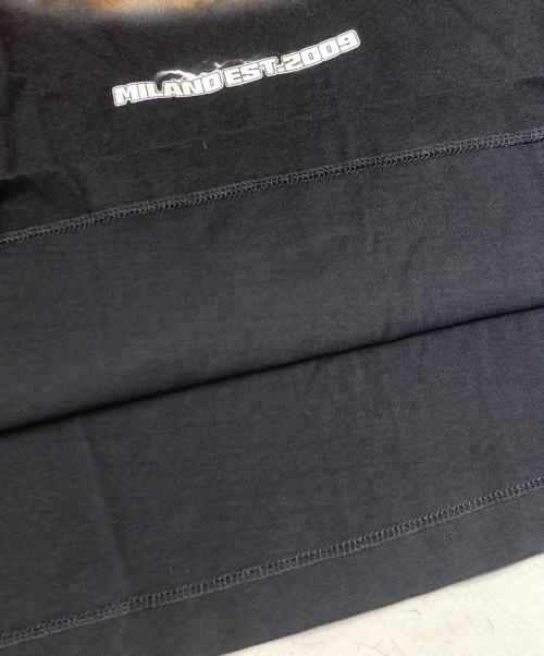 MSGM（エムエスジーエム）MSGM (エムエスジーエム) MSGM LASER EYE CAT グラフィックTシャツ ブラック サイズ:Sの古着・服飾アイテム