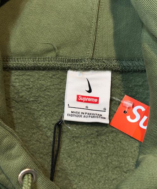 SUPREME（シュプリーム）SUPREME (シュプリーム) NIKE (ナイキ) Hooded Sweatshirt/フーデッドスウェットシャツ グリーン サイズ:L 未使用品の古着・服飾アイテム