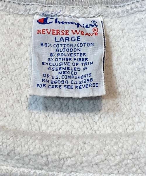 Champion REVERSE WEAVE（チャンピオン リバース ウィーブ）Champion REVERSE WEAVE (チャンピオン リバース ウィーブ) スウェット グレー サイズ:Lの古着・服飾アイテム
