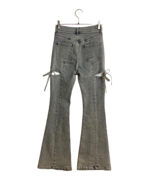 Resexxy（リゼクシー）RESEXXY (リゼクシー) カットアウトリボンデニムパンツ インディゴ サイズ:Mの古着・服飾アイテム