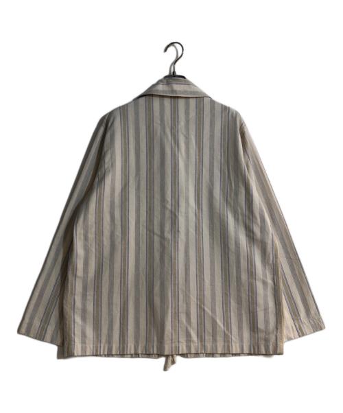 FUMIKA UCHIDA（フミカウチダ）FUMIKA UCHIDA (フミカウチダ) Striped Flannel/PAJAMA TOP/ストライプフランネル ベージュ サイズ:Mの古着・服飾アイテム