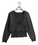 Mystradaマイストラーダ）の古着「アンサンブルラメカーディガン」｜グレー