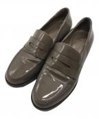 HIROFUヒロフ）の古着「エナメルコインローファー」｜ブラウン