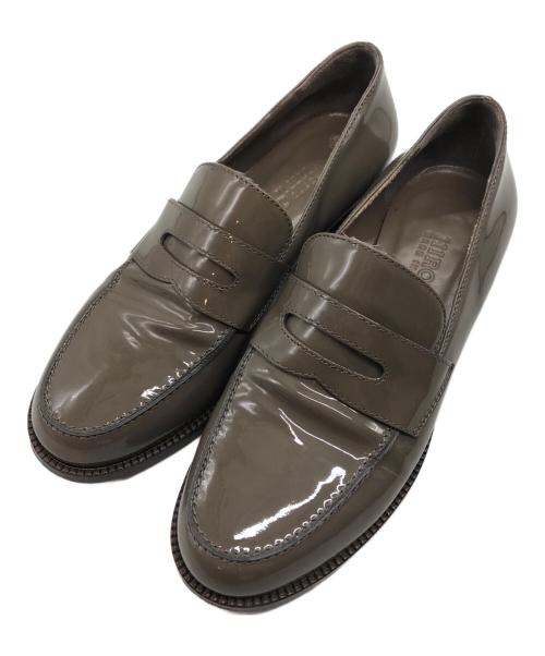 HIROFU（ヒロフ）HIROFU (ヒロフ) エナメルコインローファー ブラウン サイズ:22の古着・服飾アイテム