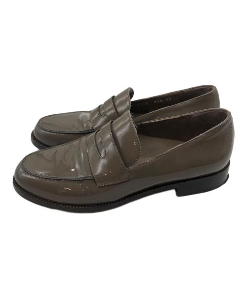 HIROFU（ヒロフ）HIROFU (ヒロフ) エナメルコインローファー ブラウン サイズ:22の古着・服飾アイテム