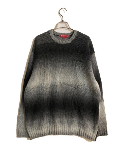SUPREME（シュプリーム）Supreme (シュプリーム) GRADIENT STRIPE SWEATER グレー サイズ:Mの古着・服飾アイテム