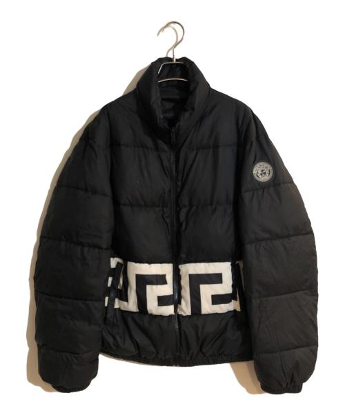 VERSACE（ヴェルサーチェ）VERSACE (ヴェルサーチェ) グレカパファージャケット ブラック サイズ:52の古着・服飾アイテム