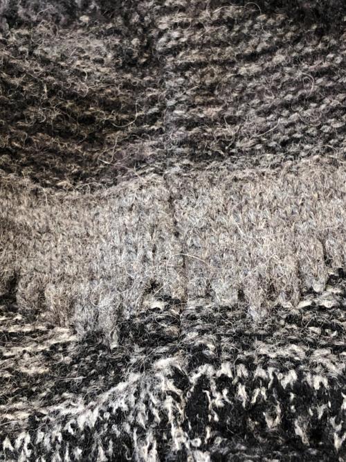 SOPH.（ソフ）SOPH. (ソフ) ABSTRACT CREWNECK KNIT／アブストラクトクルーネックニット ブラック サイズ:FREEの古着・服飾アイテム