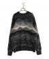SOPH.（ソフ）の古着「ABSTRACT CREWNECK KNIT／アブストラクトクルーネックニット」｜ブラック