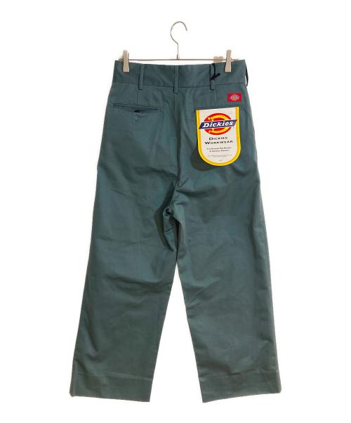 J.PRESS（ジェイプレス）J.PRESS (ジェイプレス) Dickies (ディッキーズ) 2タック ワークパンツ グリーン サイズ:1 未使用品の古着・服飾アイテム