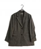 JOURNAL STANDARD relumeジャーナルスタンダード レリューム）の古着「REWOOLミックスシングルジャケット」｜ブラウン