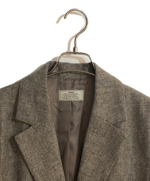 JOURNAL STANDARD relume（ジャーナルスタンダード レリューム）JOURNAL STANDARD relume (ジャーナルスタンダード レリューム) REWOOLミックスシングルジャケット ブラウン サイズ:FREEの古着・服飾アイテム