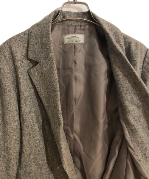 JOURNAL STANDARD relume（ジャーナルスタンダード レリューム）JOURNAL STANDARD relume (ジャーナルスタンダード レリューム) REWOOLミックスシングルジャケット ブラウン サイズ:FREEの古着・服飾アイテム