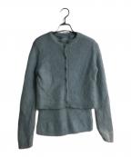 CELFORDセルフォード）の古着「アンサンブルモヘアカーディガン」｜グリーン