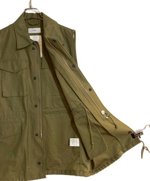 HYKE（ハイク）HYKE (ハイク) M-51 TYPE SLEEVELESS FIELD JACKET オリーブ サイズ:1 smallの古着・服飾アイテム