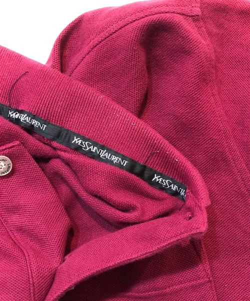 Yves Saint Laurent（イヴサンローラン）Yves Saint Laurent (イヴサンローラン) ポロシャツ ボルドー サイズ:Lの古着・服飾アイテム