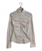 MIU MIUミュウミュウ）の古着「オールドギャザーシャツ」｜ホワイト