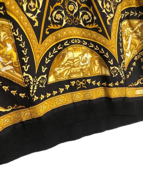 ETRO（エトロ）ETRO (エトロ) スカーフ切替アンサンブルニットカーディガン ブラック サイズ:Lの古着・服飾アイテム