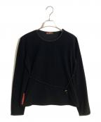 PRADA SPORTSプラダスポーツ）の古着「オールドフリースカットソー」｜ブラック