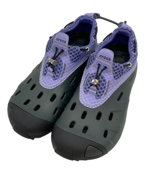 crocs（クロックス）crocs (クロックス) QUICK TRAIL LOW/クイックトレイルロー ブラック×パープル サイズ:M8の古着・服飾アイテム