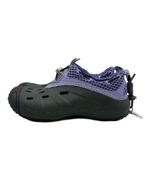 crocs（クロックス）crocs (クロックス) QUICK TRAIL LOW/クイックトレイルロー ブラック×パープル サイズ:M8の古着・服飾アイテム