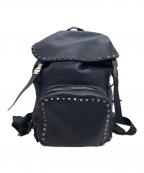 VALENTINOヴァレンティノ）の古着「ロックスタッドバックパック」｜ネイビー