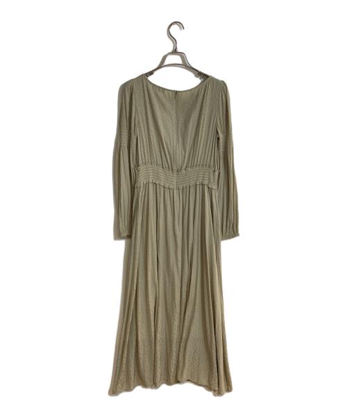 TOCCA（トッカ）TOCCA (トッカ) ウエストギャザーワンピース グリーンの古着・服飾アイテム