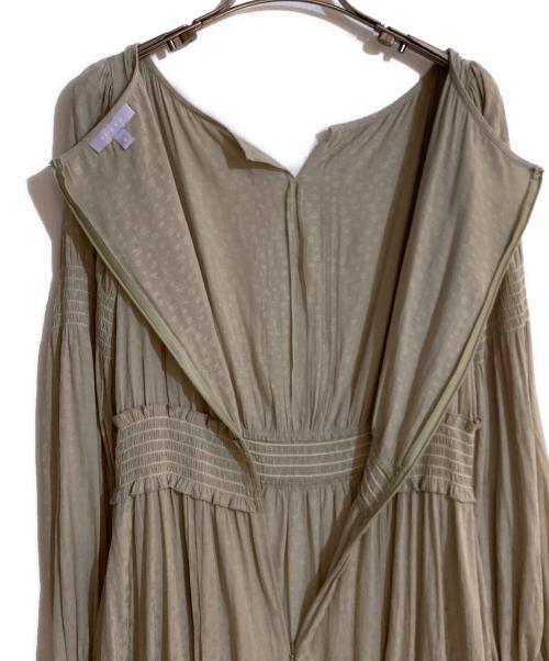 TOCCA（トッカ）TOCCA (トッカ) ウエストギャザーワンピース グリーンの古着・服飾アイテム