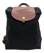 LONGCHAMPロンシャン）の古着「ルプリアージュリュック」｜ブラック