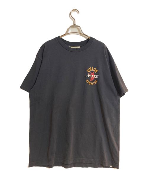 AWAKE（アウェイク）AWAKE (アウェイク) UNION (ユニオン) プリントTシャツ ブラック サイズ:XLの古着・服飾アイテム