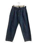 DESCENDANTディセンダント）の古着「DC-3WIDE デニムパンツ」｜インディゴ