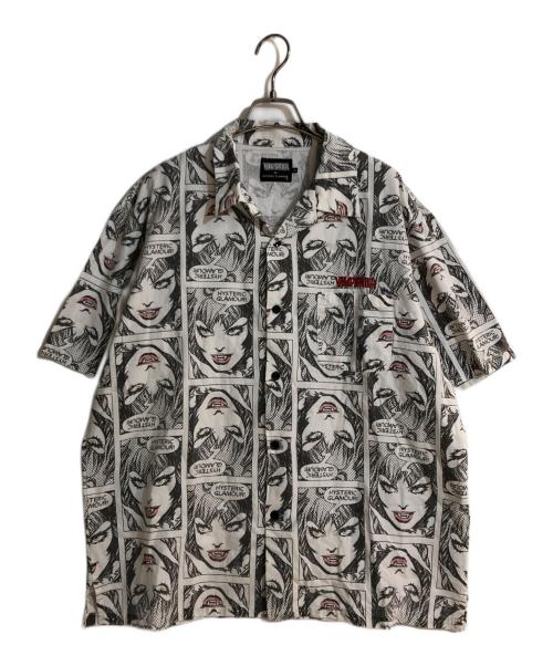 Hysteric Glamour（ヒステリックグラマー）Hysteric Glamour (ヒステリックグラマー) VAMPIRELLA CAUGHT DEMON オープンカラーシャツ ホワイト サイズ:SIZE　XLの古着・服飾アイテム