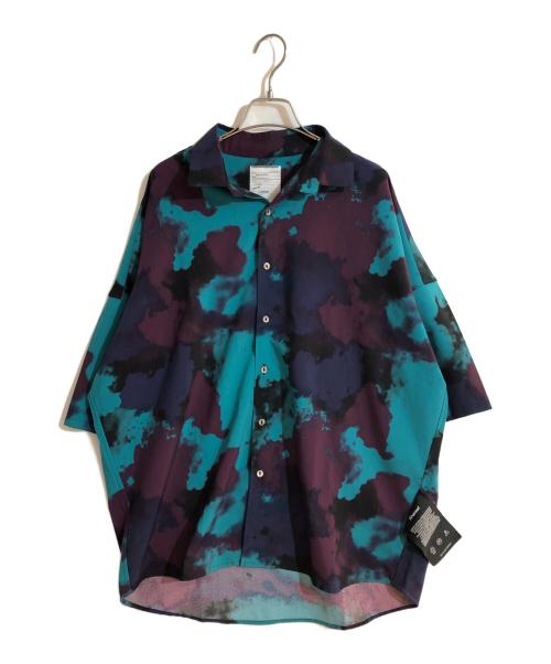 SHAREEF（シャリーフ）SHAREEF (シャリーフ) SMOKE PT S/S SHIRTS パープル サイズ:2の古着・服飾アイテム