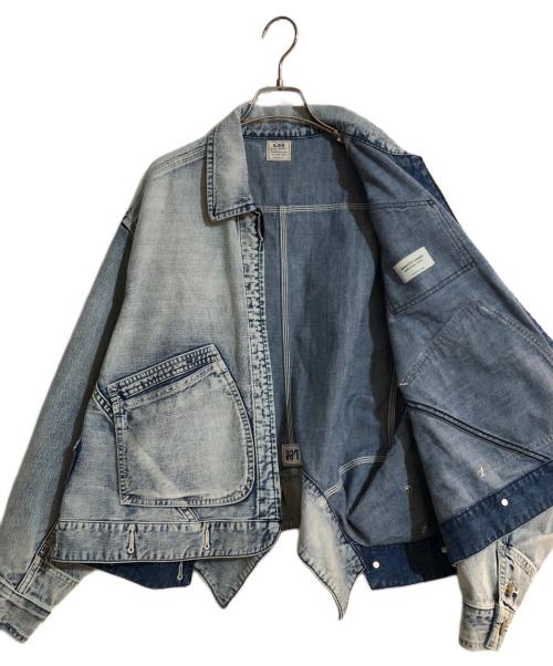 LEE（リー）LEE (リー) beautiful people (ビューティフルピープル) double-end denim 91-B/91-J blouson スカイブルー サイズ:38の古着・服飾アイテム