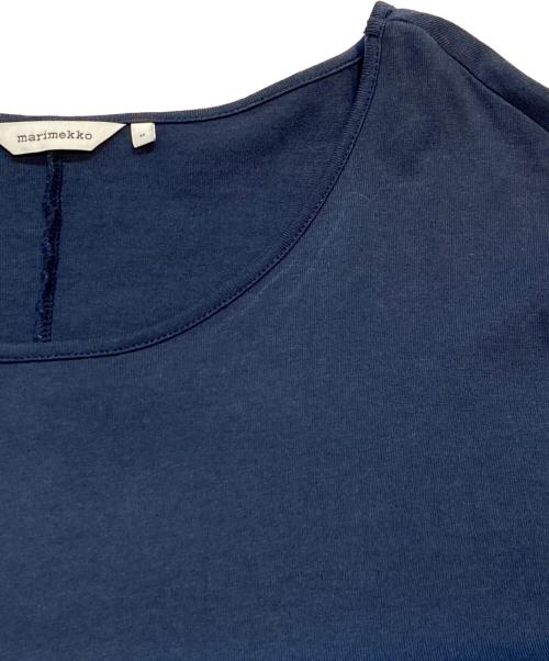 marimekko（マリメッコ）marimekko (マリメッコ) ウニッコ柄カットワークワンピース ネイビー サイズ:Mの古着・服飾アイテム