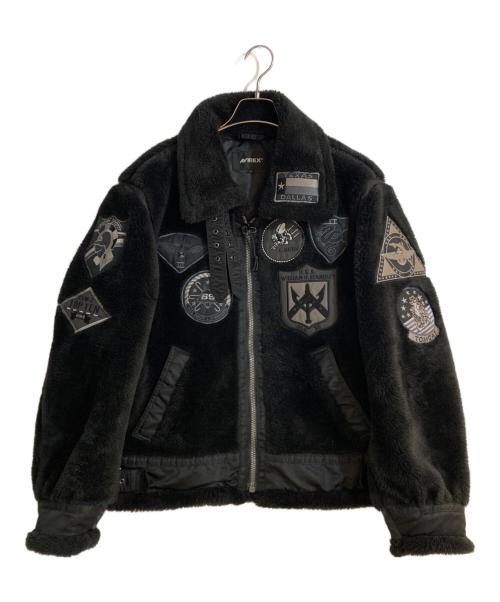 AVIREX（アヴィレックス）AVIREX (アヴィレックス) レトロボア B-3ジャケット ブラック サイズ:Lの古着・服飾アイテム