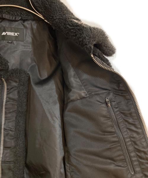 AVIREX（アヴィレックス）AVIREX (アヴィレックス) レトロボア B-3ジャケット ブラック サイズ:Lの古着・服飾アイテム