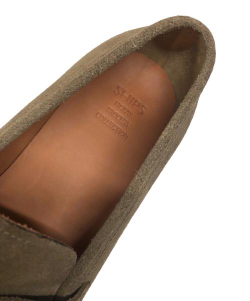 SHIPS（シップス）SHIPS (シップス) スパニッシュカーフスウェードローファー ベージュ サイズ:8の古着・服飾アイテム