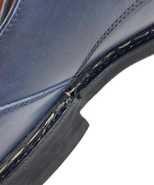 berwick（バーウィック）berwick (バーウィック) Uチップシューズ ブルー サイズ:7 2/1の古着・服飾アイテム